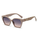 New Fashion Luxury Brand Women Sunglasses For Men Stylish Cateye Female Sun Glasses Trend Shades Glamour Eyewear Jewelry Mask