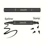 1 Pcs Black Wings Stamp Liquid Eyeliner, Easy Cat Eye Template Makeup Tool Anti-smudge, Vamp Wing, Lasting Waterproof Anti-sweat