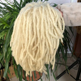 10" Braided Bob Wig | Afro Dreadlock Wig | Curly Ends | Synthetic Crochet Wig | Cosplay