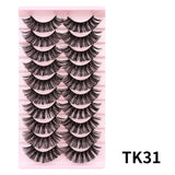 Russian Strip Lashes Makeup Lashes 25mm 3D Mink Volume Fluffy Natural False Eyelashes Thick Dramatic Mink Eyelashes Wholesale