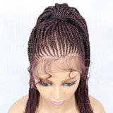 Kima Cornrow & Bantu Knot Braided Wig | Stitch Braids | Full Lace | Heat-Resistant Synthetic Hair