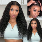 13x4 13x6 HD Transparent Lace Deep Wave Frontal Wig 40 Inch Jerrly Curly Lace Front HumanHair Wig For Deep Curly Water Wave Wig