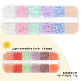 White Acrylic Flower Nail Art Decorations Mixed Size Rhinestones Red Blue Gem Manicure Tools Accessories DIY Nails Design 5g