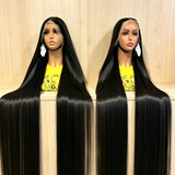 38Inch Straight Lace Front Wigs Human Hair 13x6 HD Lace Frontal Wig 4x4 Bone Straight Glueless Wig Pre Plucked For Women