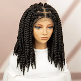 Twisted Braided Bob Wig | Full Lace Cap | Kanekalon Fibre