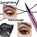 YANQINA Liquid Eyeliner Pencil 4D Waterproof Mascara Set Cosmetics Eye Liner Thick Curling Mascara Eyebrow Pencil Eyes Makeup