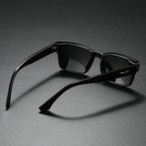 Quality Square Polarized Sunglasses Men Metal Core UV400 Unisex Sun Glasses Travel Hiking Beach Fishing Eyewear