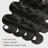 30 40 Inch Body Wave 1 3 4 Bundles Brazilian Remy Virgin Human Hair Wavy Double Bundles Weave Extensions