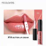 Butter Lip Cream Liquid Lipstick, Non-Sticky, Moisturizing High Pigment For Nude Red Sexy Lip Makeup Cosmetic