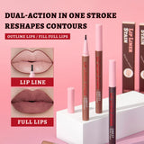 QIBEST 1PC Matte Liquid Lipliner Pencil Waterproof Plumping Stain Lipstick Natural Lip Liner Outline Lips Contour Pen Makeup
