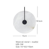 Natural Marble LED Wall Sconce