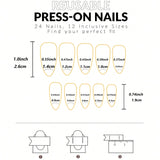 24PCS French Almond Fake Nails With Red Bow And White Pearl Design, Fully Covered Acrylic Fake Nails For Women