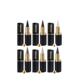 Black Long-Lasting Eyeliner Pen 24-Hour Waterproof Gel Cosmetic Makeup Fast-Dry Lip Liner Highlighter for Smokey Eye Look