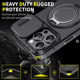 For Magsafe Magnetic Ring Holder Fold Bracket Phone Case For iPhone 17 Air 16 15 14 Plus 13 12 11 Pro Max 16E Slide Camera Cover