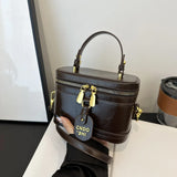 New Retro Versatile Shoulder Bag | High-End Casual Oblique Span Women's Hand Bucket Bag (Fashionable Crossbody)