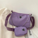 Midnight Lane Nylon Crossbody Bag For Women - Lightweight Everyday Zipper Closure