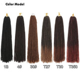 30" Passion Twist Crochet Hair - Ombre - Pre-Looped - 16 Strands/Pack - Synthetic