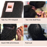Choice Afro Kinky Bulk Human Hair | 100% Virgin Brazilian for Braids & Twists
