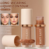 2025 Beauty Glazed 2 Color Liquid Contouring To Enhance The Facial Contour,Waterproof ,Matte,V-face Shaping Contour  Face Makeup