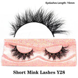 FOXESJI Real Mink Fluffy Short Eye Lashes Extension Wispy Soft Natural Short False Eyelashes Daily wear Full Strip Lashes Makeup