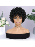 Short Afro Faux Dreads Wig | Synthetic Braided Wig for Men and Women