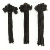 Brazilian Human Hair Dreadlocks Crochet Braids | Kinky Loc Extensions 0.6-0.8cm