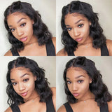 12A Wear & Go Bob Wig | 180% Density Glueless Body Wave Human Hair