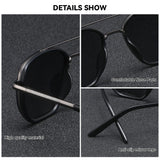 BARCUR Sunglasses Men’s Polygon Fashionable Frame – Polarized UV400 Protection for Summer Driving Outdoor and Casual Wear – Stylish Comfortable Thickened Striped Design with TAC Lenses