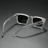 Quality Square Polarized Sunglasses Men Metal Core UV400 Unisex Sun Glasses Travel Hiking Beach Fishing Eyewear
