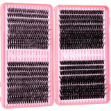 Eyelash Cluster DIY Eyelash Extension Kit with Tweezers Bond and Seal Reusable Single Eyelashes Festival Gift Eye Makeup