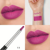 Waterproof Matte Lipliner Pencil Red Contour Tint Lipstick Long Lasting Non-stick Cup Moisturising Lips Makeup Cosmetic
