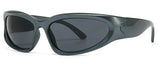 Unique Y2K Designer Luxury Sunglasses Women Rectangle Big Frame Sun Glasses For Men Outdoor UV Protection Classic 2000S Black Sh