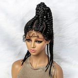 24" Braided Ponytail Wig | Lace Front with Baby Hair
