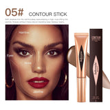 New Cream Bronzer Contour Blusher Beauty Wand Highlighter Blush With Cushion Liquid Face Bronzer Wand Stick Applicator Makeup