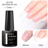 Milky White Nail Extension Gel Clear Nude Building UV Gel For Nails Finger Extensions Form Tips French Nails Manicure Nail Art