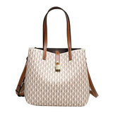 CH Women's PU Crossbody Bag With Letter Print - Large Capacity For Daily Commute And Everyday Use