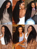 13x4 13x6 HD Transparent Lace Deep Wave Frontal Wig 40 Inch Jerrly Curly Lace Front HumanHair Wig For Deep Curly Water Wave Wig