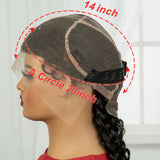 38" Knotless Twist Cornrow Braids Wig | Full Lace | Baby Hair