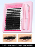 Lash Clusters Kit Fluffy Individual Lashes C Curl Cluster Eyelash Extensions 10-18mm DIY Lash Extension Kit Lash Bond and Seal
