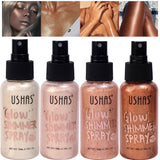 Diamond Liquid Highlight Waterproof High Gloss Glitter Body Bronzer Highlight Long-lasting Wear Face Contour Illuminator Makeup