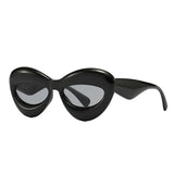 Plush women Cat Eye Sunglasses