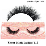 FOXESJI Real Mink Fluffy Short Eye Lashes Extension Wispy Soft Natural Short False Eyelashes Daily wear Full Strip Lashes Makeup