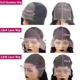 Deep Wave 13x4 Hd Lace Front Human Hair Wig 42 Inch Deep Wave 13x6 Hd Lace Frontal Wig 250 Density 5x5 Glueless Wig For Women