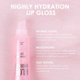 1 PC Shiny Water Lip Oil Lip Gloss Liquid Lipstick Jelly Tube Lip Glaze Moisturizing Shiny Intense Color Lips Beauty Makeup