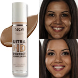 9 Shade Full Coverage Concealer Liquid Foundation  makeup high coverage  Base makeup  cushion Foundation cream  Natural Matte