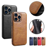 Soft Leather Case for iPhone 15 14 13 12 11 16 17 Pro Max Ultra Thin Lens Protection Cover