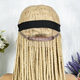 613 Blonde Box Cornrow Braided Wig | HD Full Lace Knotless Braids Wig | Synthetic Braiding Wig for Black Women