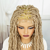 Red Box Braids Full Lace Wig | 36 Inches | Crochet Braids | Knotless | Kanekalon