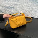 fashion Women Square Crossbody Bag Office Party Club Letter Small Shoulder Handbag for women