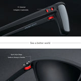 BARCUR Classic Fashionable Men’s Polarized Sports Sunglasses – Durable Lightweight Rectangular Frame UV400 TAC Lenses Comfortable Fit Outdoor Eyewear for Hot Summer Days All Ages and Activities